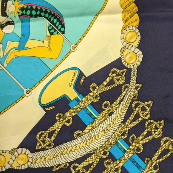Vintage Hermes circus scarf 1982 - Picture 12 of 12